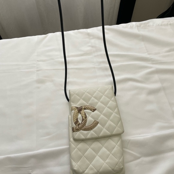 CHANEL Handbags - #32. Authentic Chanel White Cambon Quilted Crossbody Bag COA included